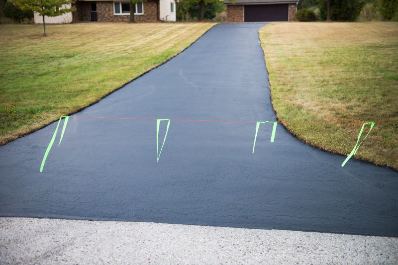 Blacktop Driveway with Smooth Finish