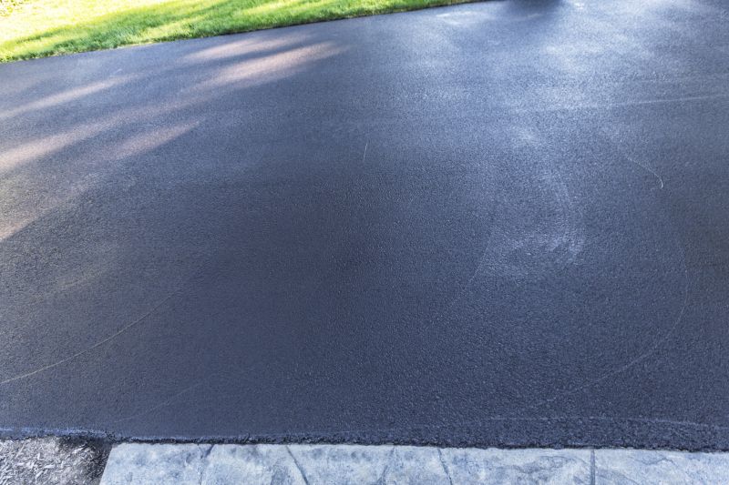 Freshly Paved Blacktop Driveway